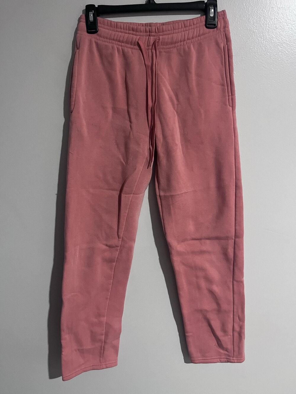 Realessentials Pants Womens XL Pink Jogger Tapered Elastic Waist Pockets